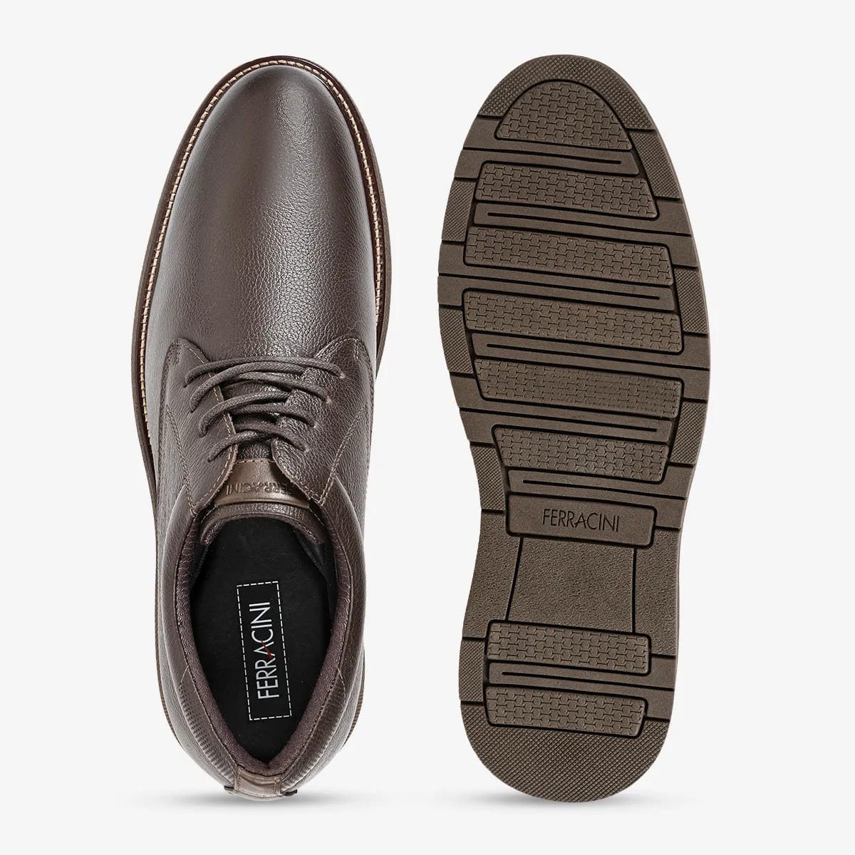 Sapato Casual Ferracini Masculino Austin Café Marrom 3