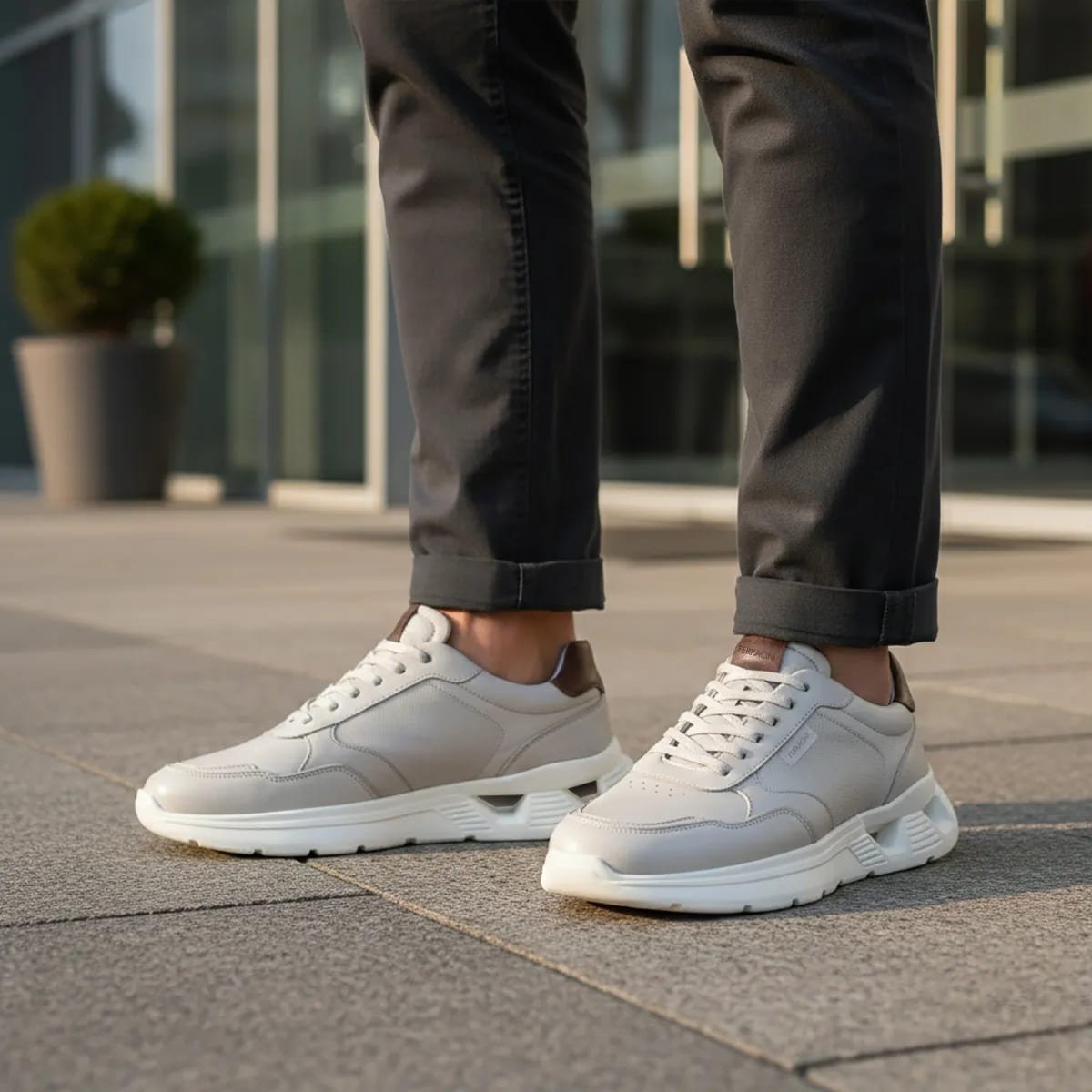 Tênis Sneaker Ferracini Masculino Speed Off White Cinza 2