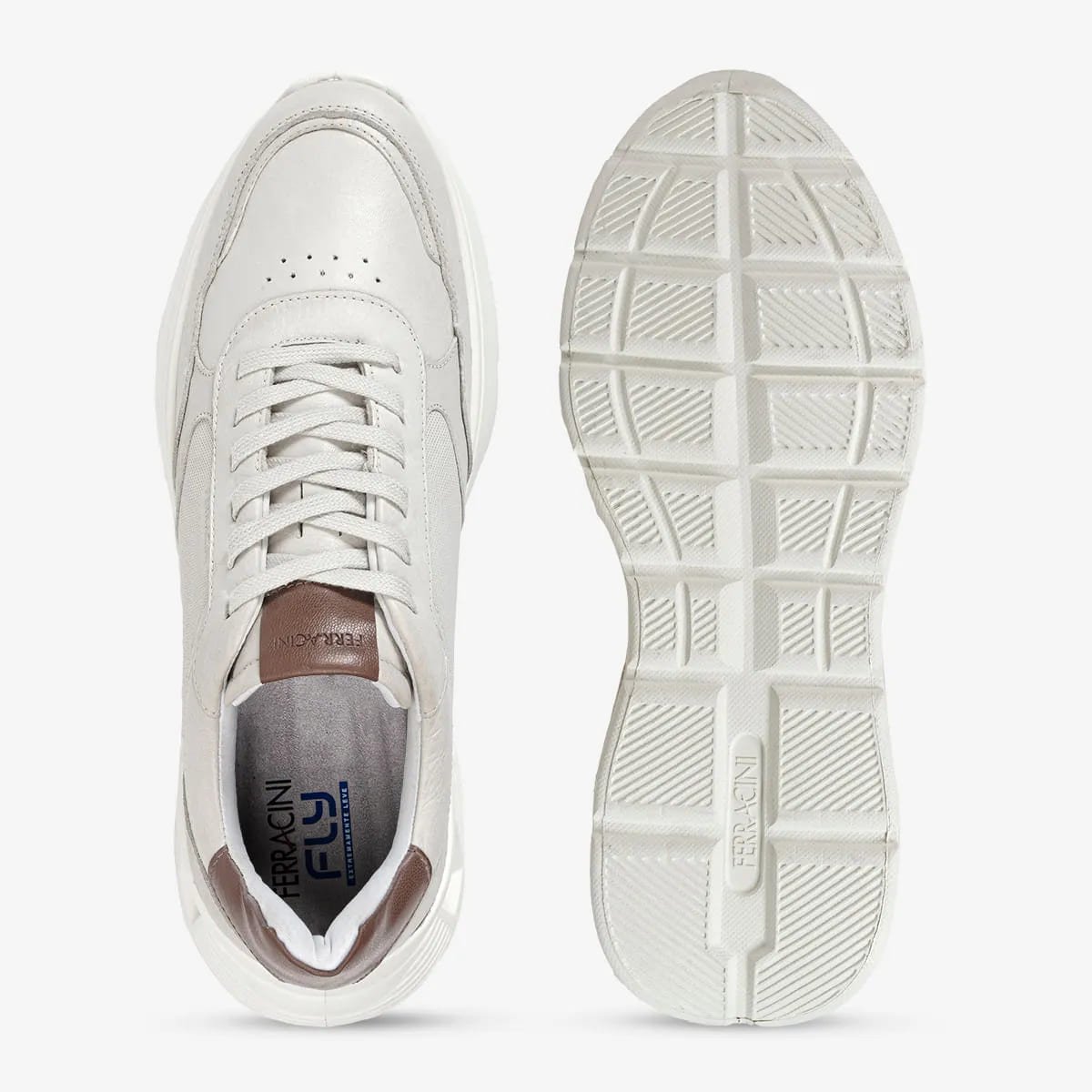 Tênis Sneaker Ferracini Masculino Speed Off White Cinza 3