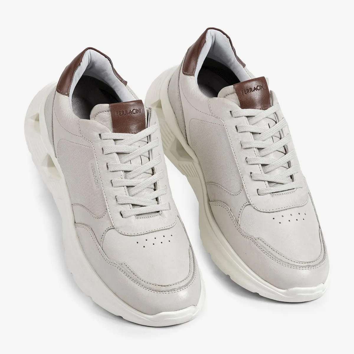 Tênis Sneaker Ferracini Masculino Speed Off White Cinza 4