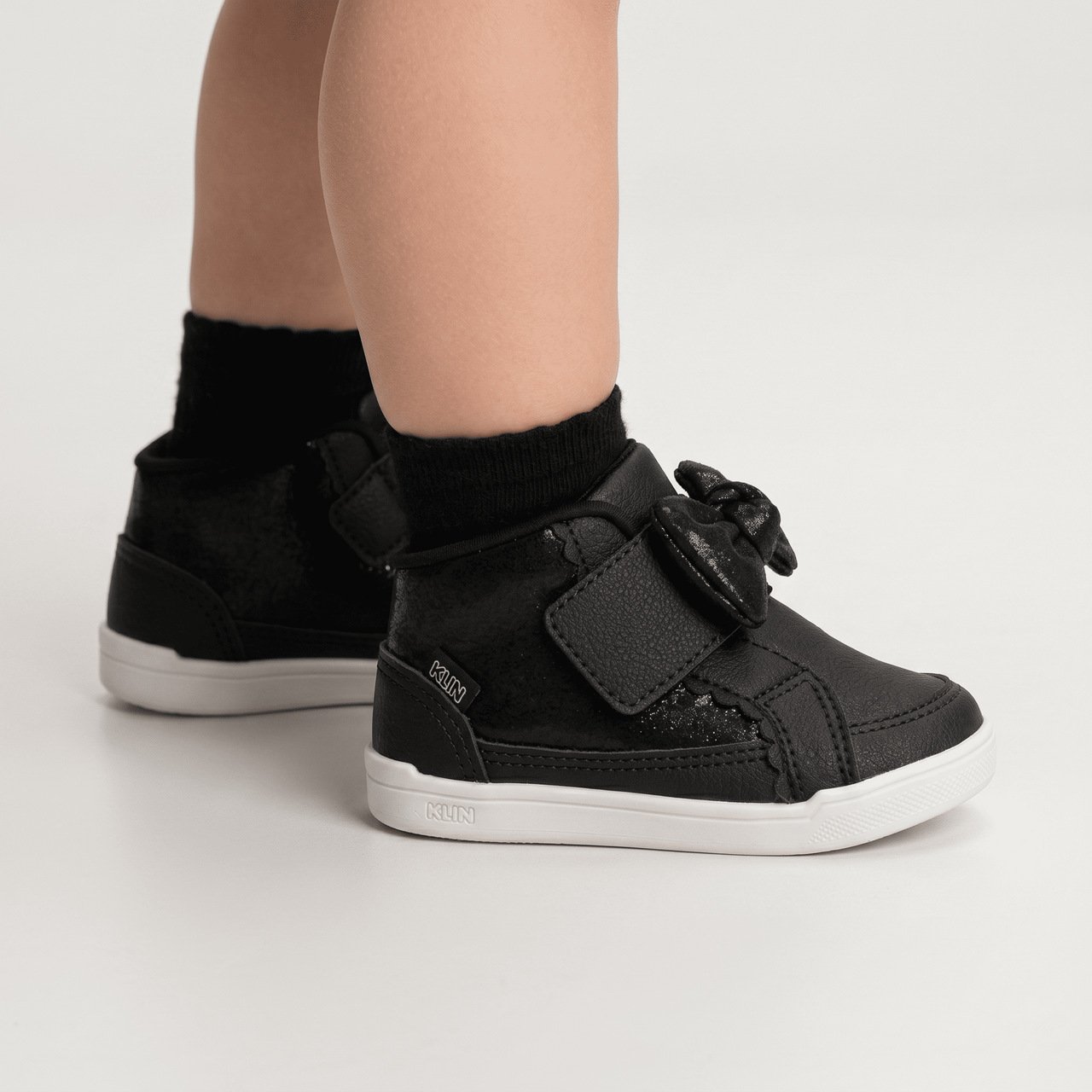 Tênis Klin Baby Sky Infantil Preto Preto 2