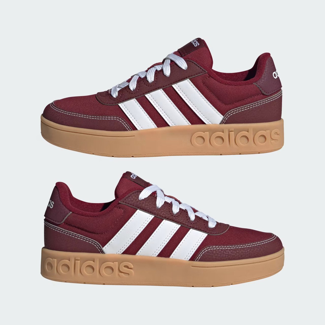 Tênis Adidas Breakbase Infantil Vinho Bordô 7