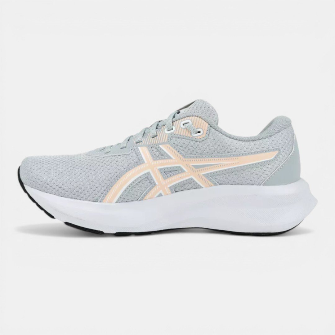 Tênis Asics Raiden 5 Feminino Cinza com Rosa Claro Cinza 3