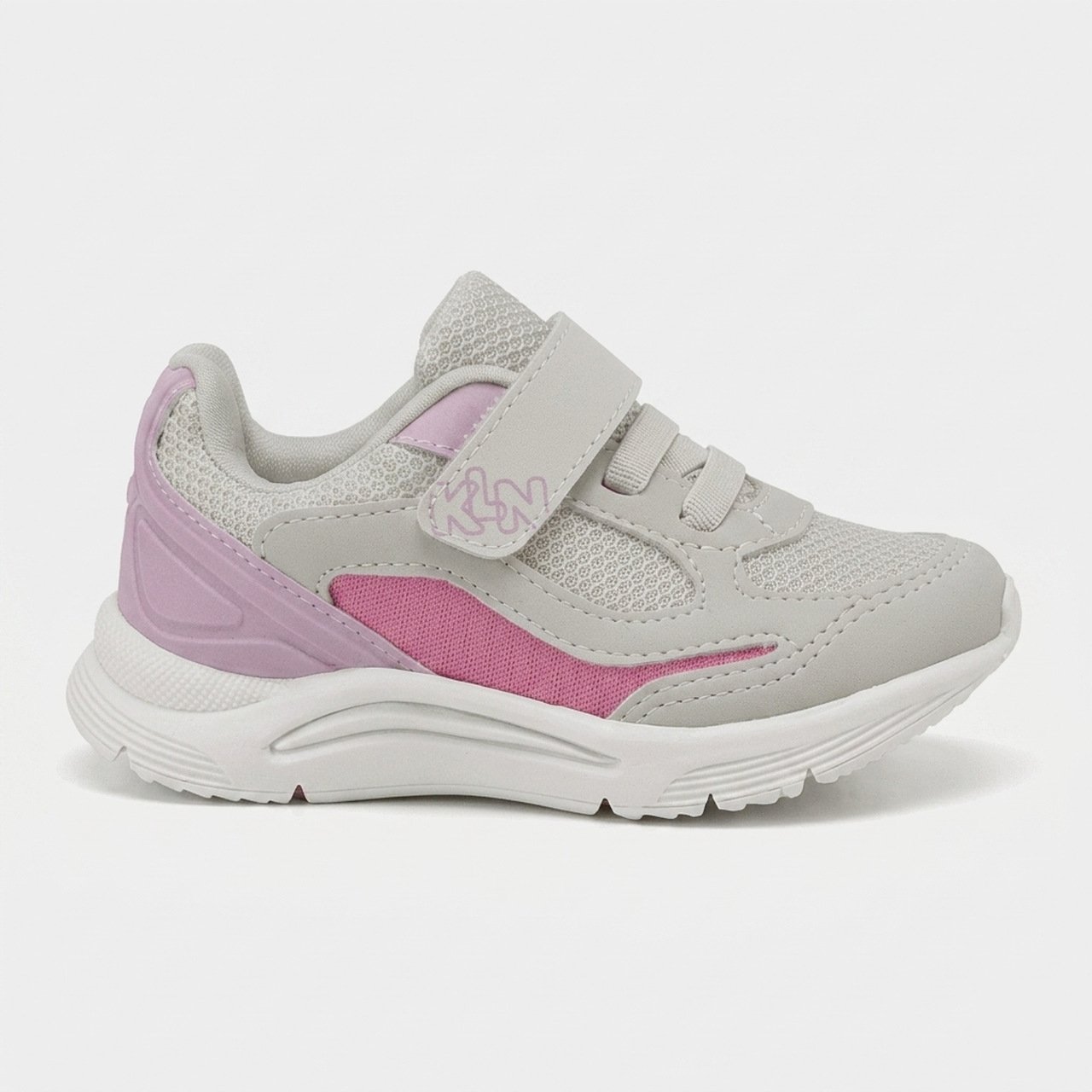 Tênis Klin New Sport Mini Feminino Infantil Cinza com Lilás