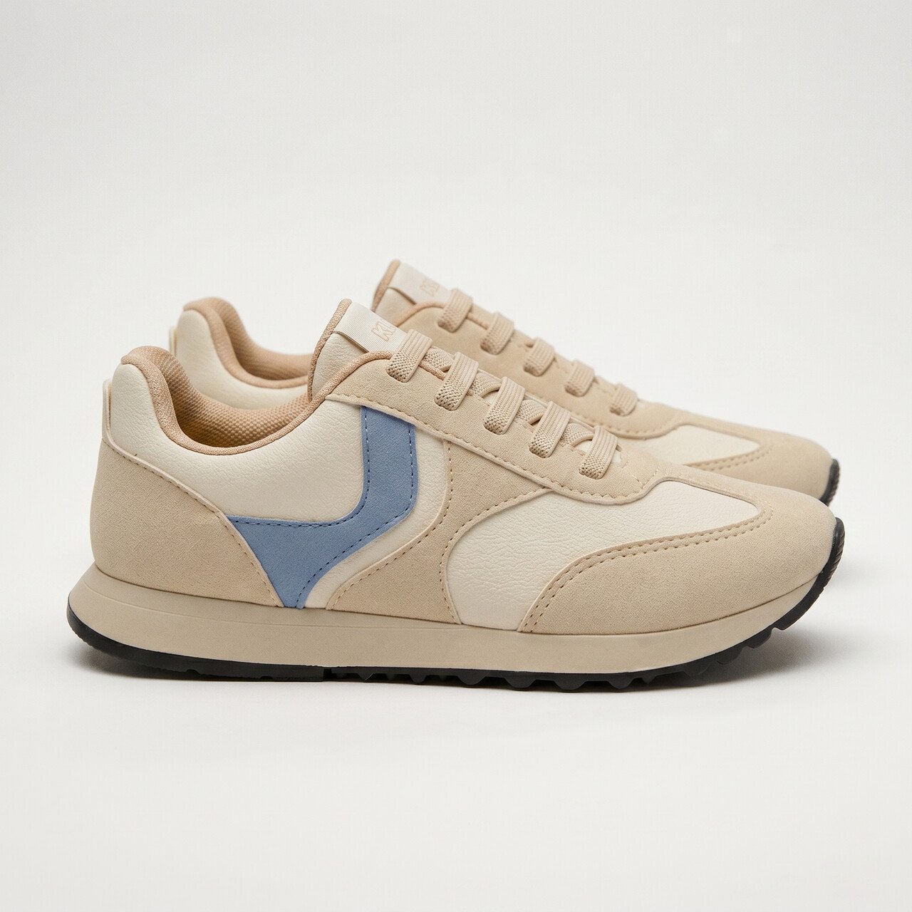 Tênis Klin Walk Infantil Masculino Off White com Azul Bege 2