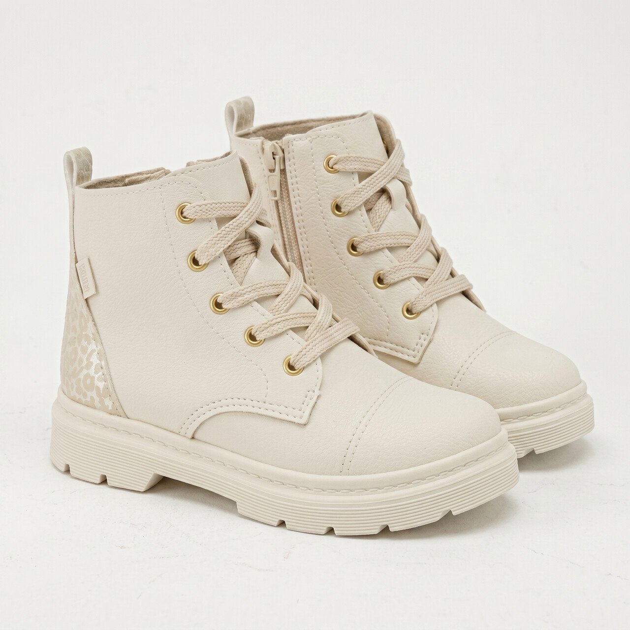 Coturno Klin London Infantil Off White Bege 3