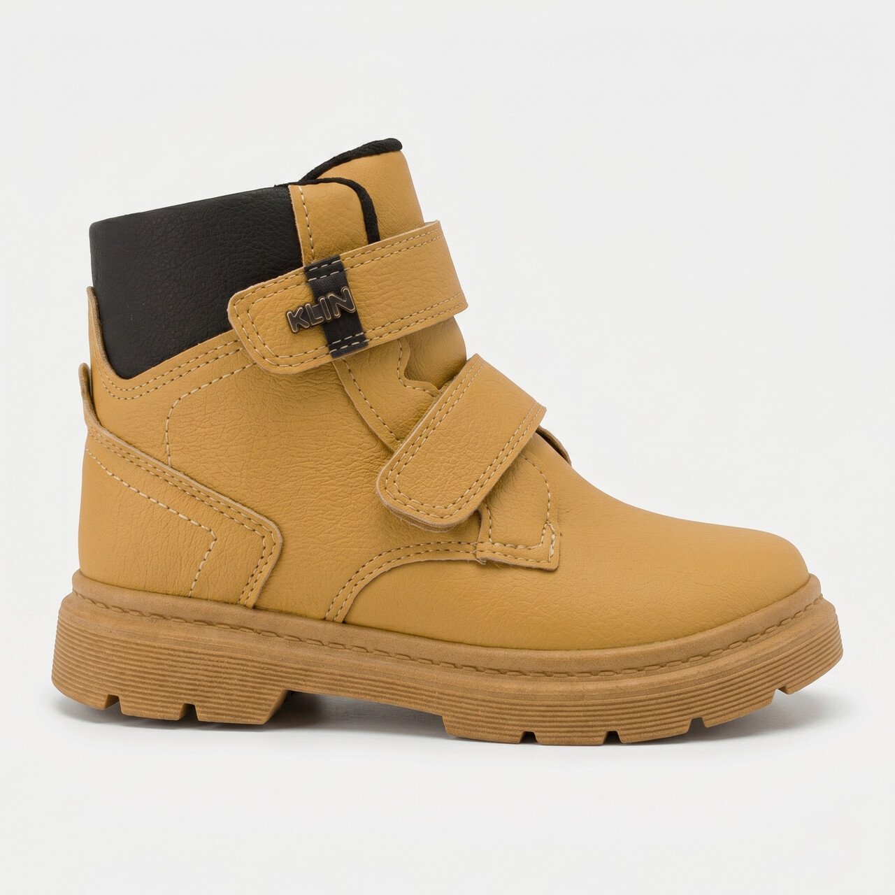 Coturno Klin London Infantil Masculino Mostarda com Preto
