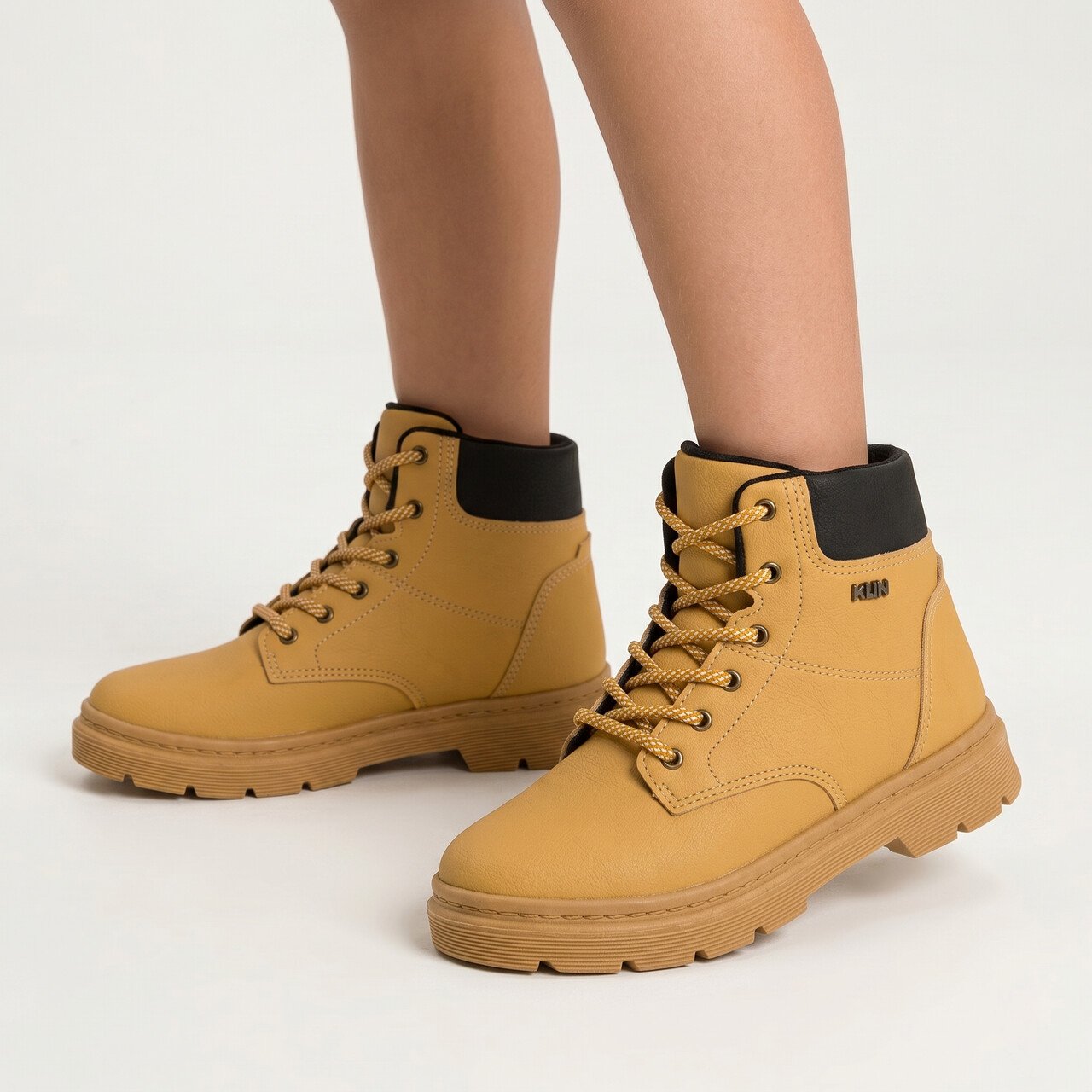 Coturno Klin London Infantil Mostarda Caramelo 2