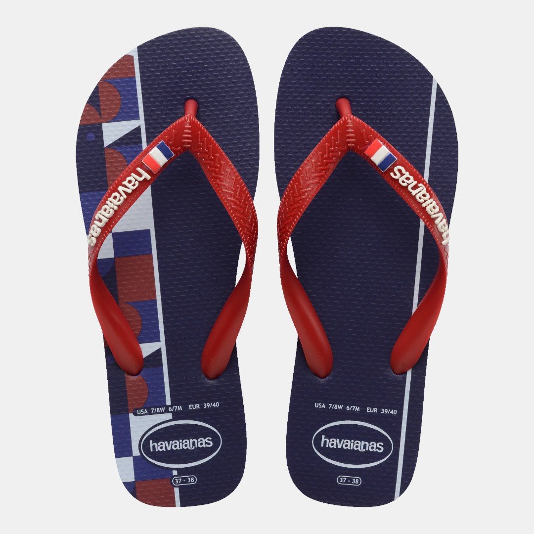 Chinelo Havaianas Top Nations Seleções França Azul