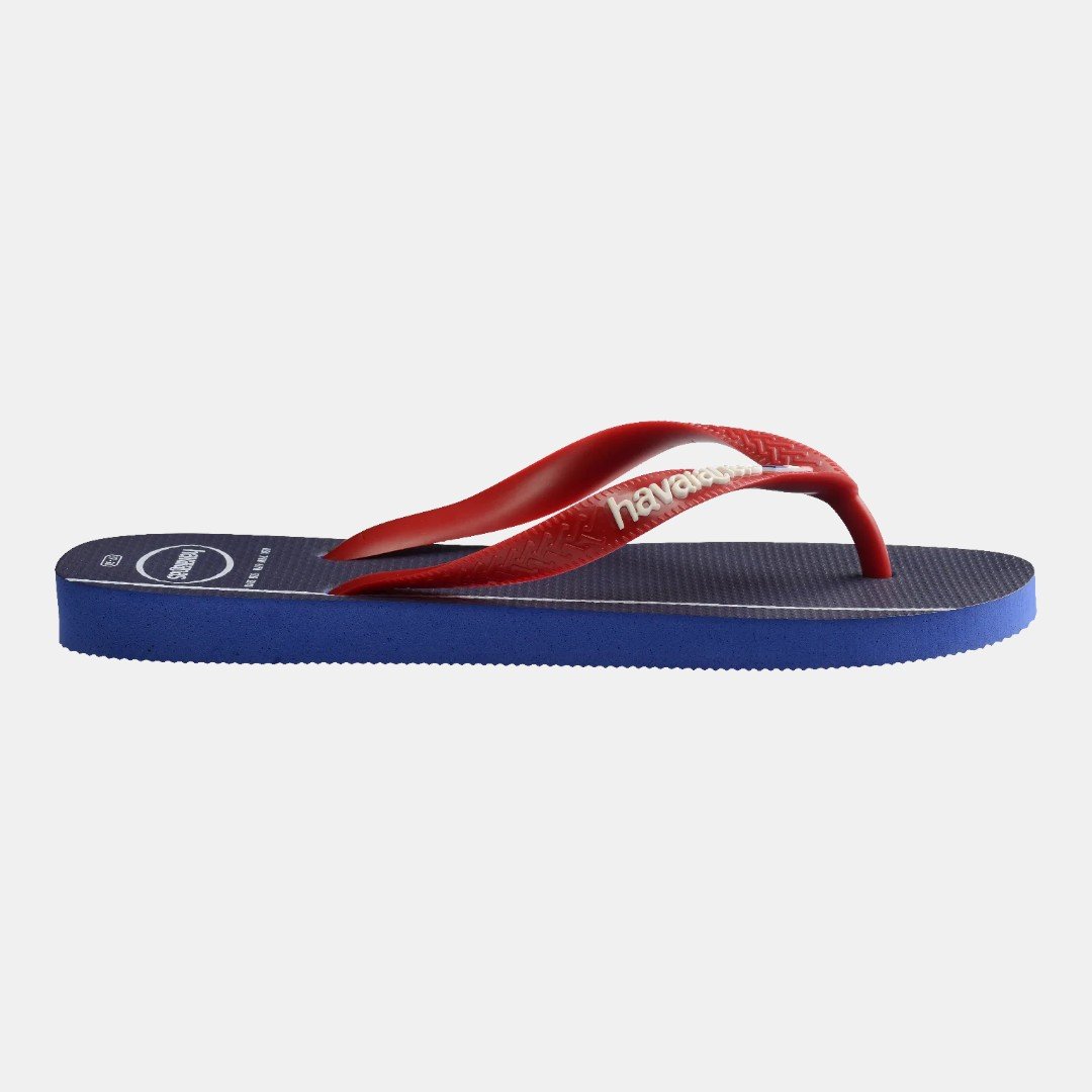 Chinelo Havaianas Top Nations Seleções França Azul Vermelho 3