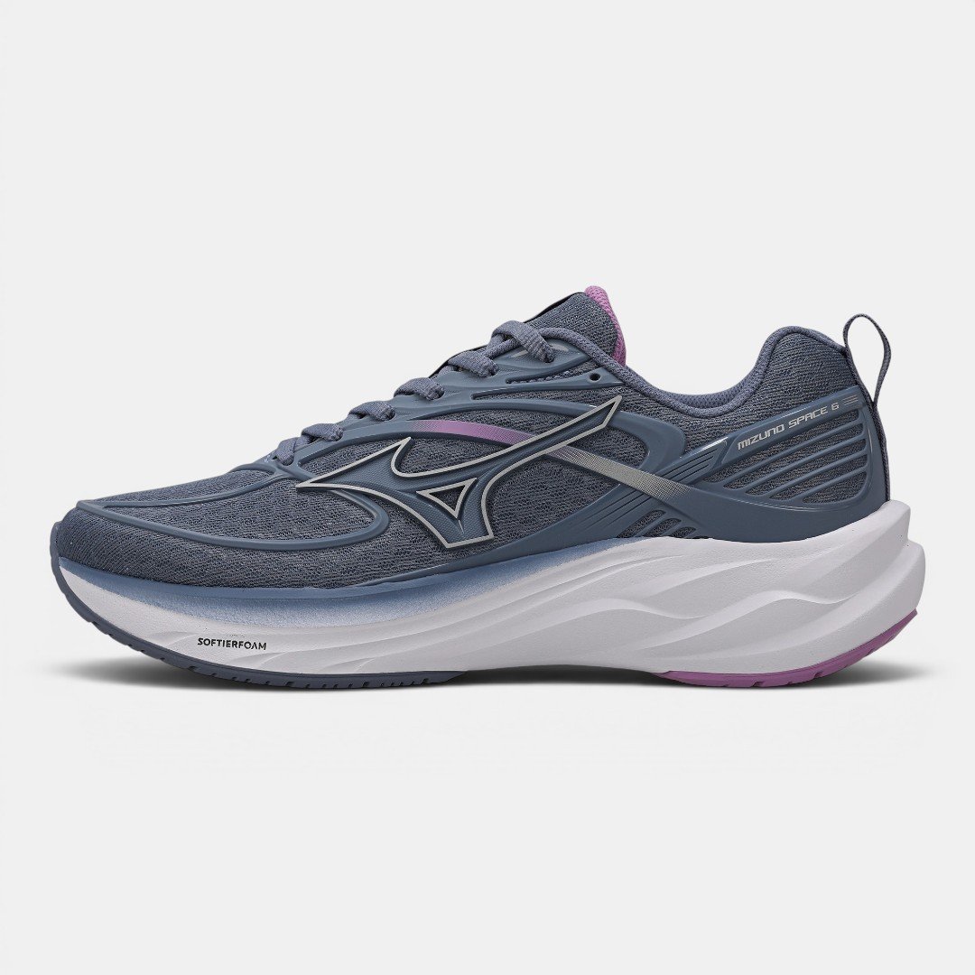 Tênis De Corrida Mizuno Space 6 Azul Marinho