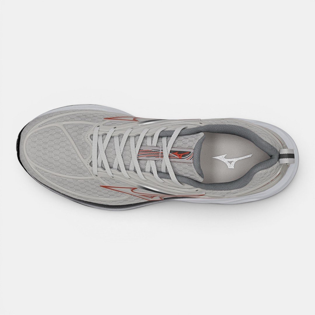Tênis De Corrida Mizuno Space 6 Cinza Claro Cinza 5