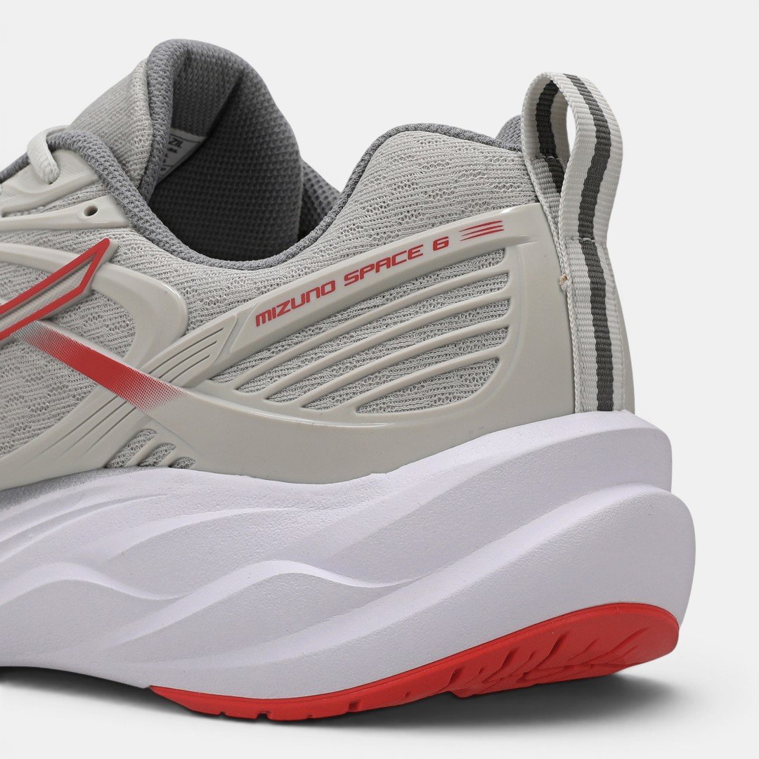 Tênis De Corrida Mizuno Space 6 Cinza Claro Cinza 8