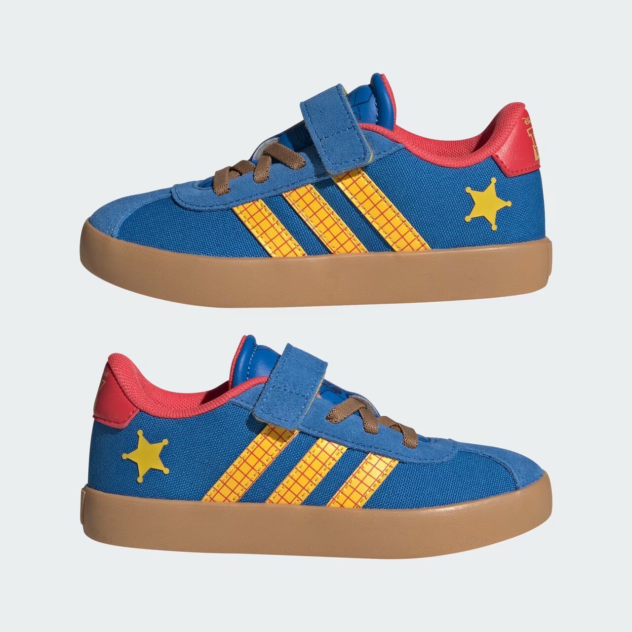 Tênis Adidas Pixar Toy Story Woody VL Court 3.0 Infantil Azul 7