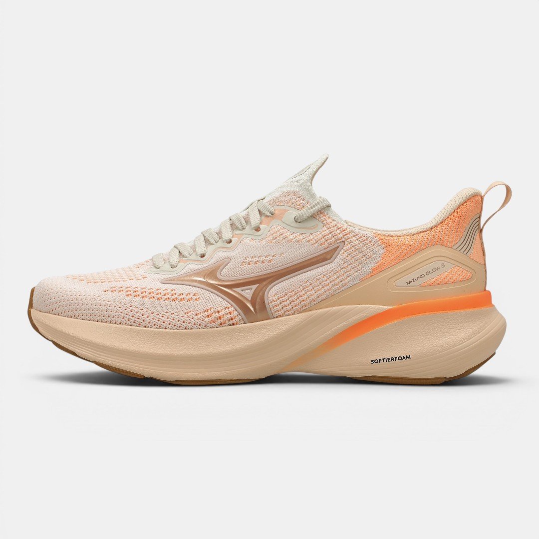 Tênis De Corrida Mizuno Glow 3 Feminino Arenito