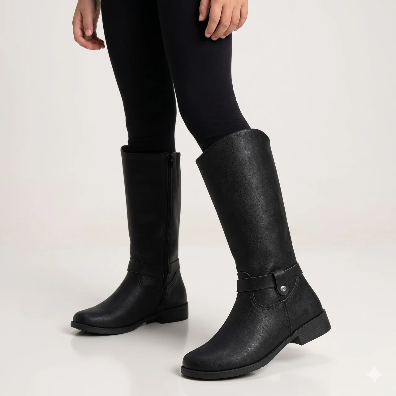 Bota Klin Atena Montaria Infantil Preta Preto 2