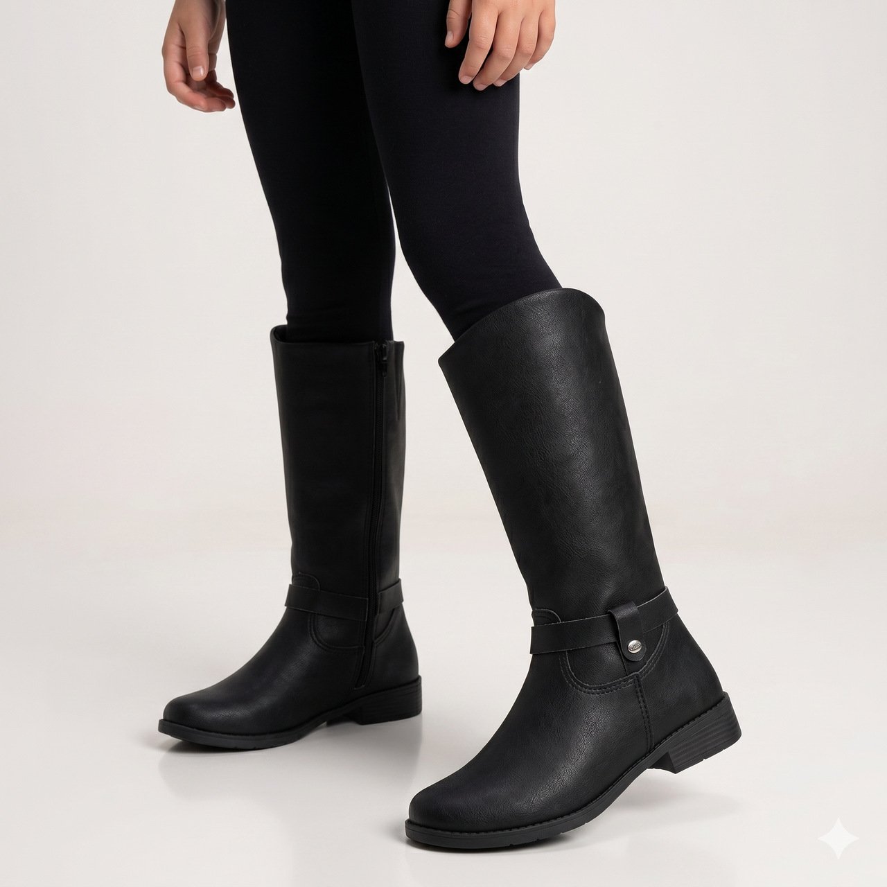 Bota Klin Atena Montaria Infantil Preta Preto 2