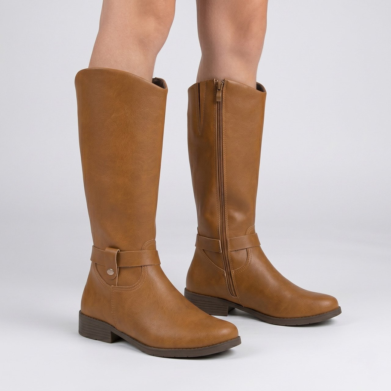 Bota Klin Atena Montaria Infantil Caramelo Marrom 4