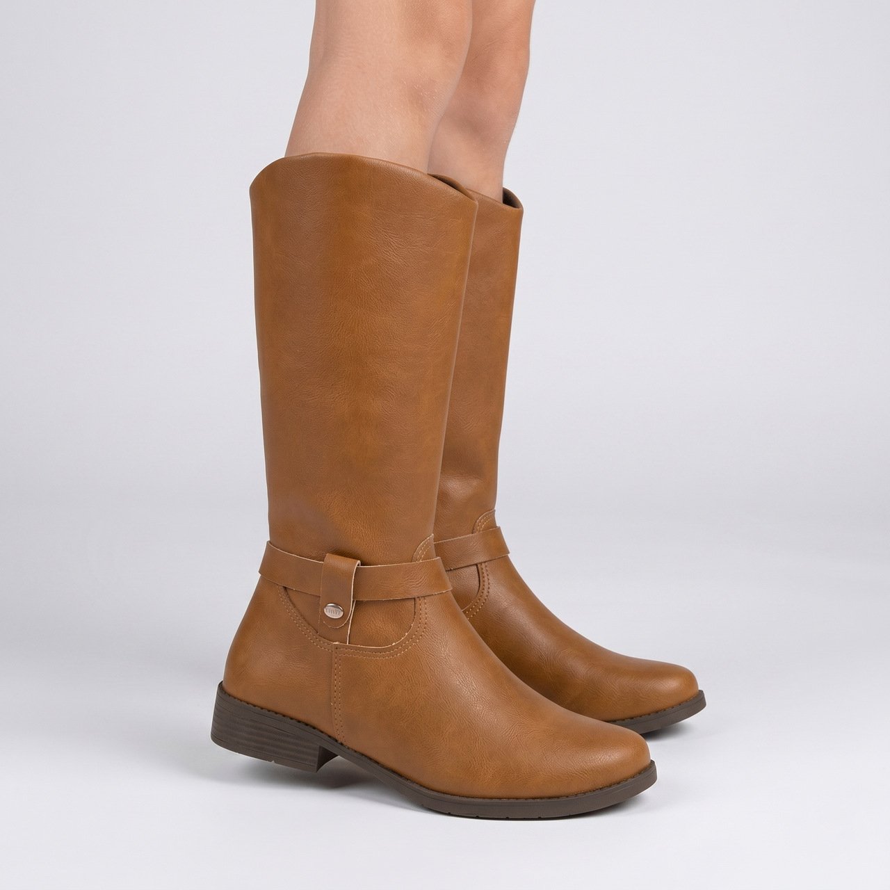 Bota Klin Atena Montaria Infantil Caramelo Marrom 2