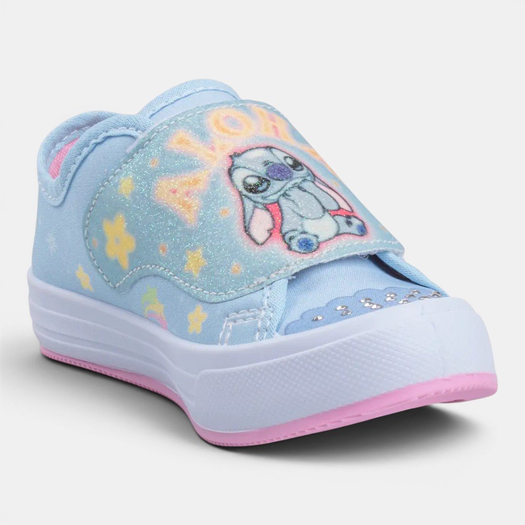 Tênis Disney Stitch Infantil Azul Bebê Azul 2