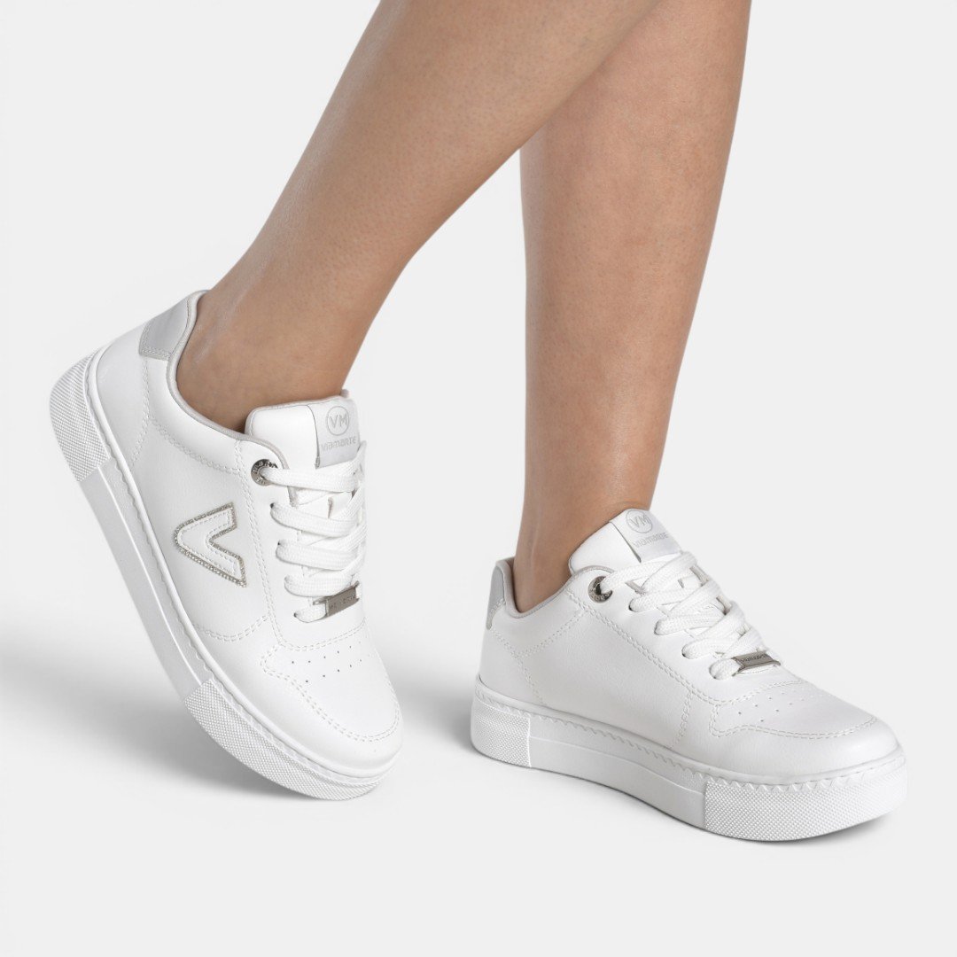 Tênis Casual Via Marte Feminino Branco Branco 3