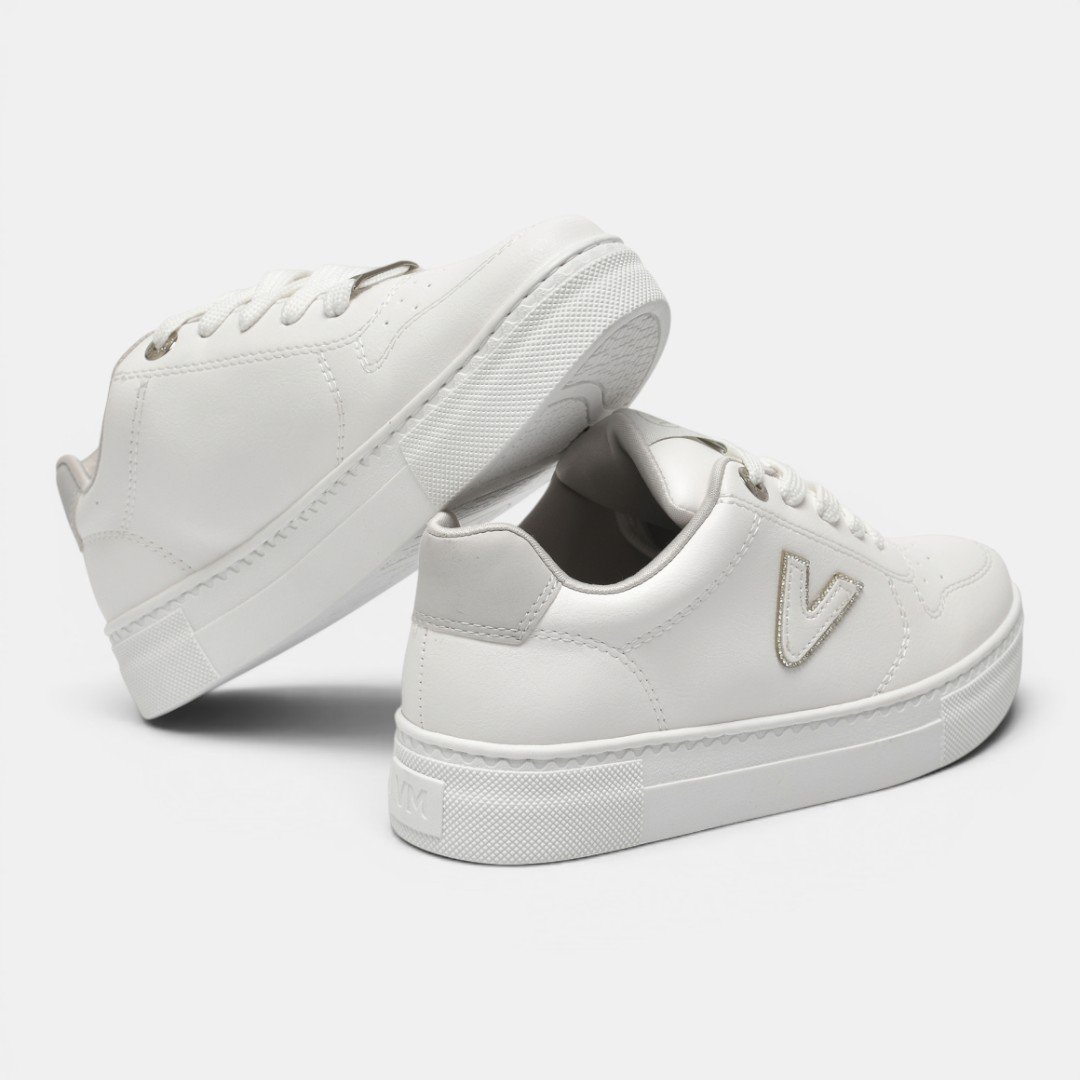 Tênis Casual Via Marte Feminino Branco Branco 4