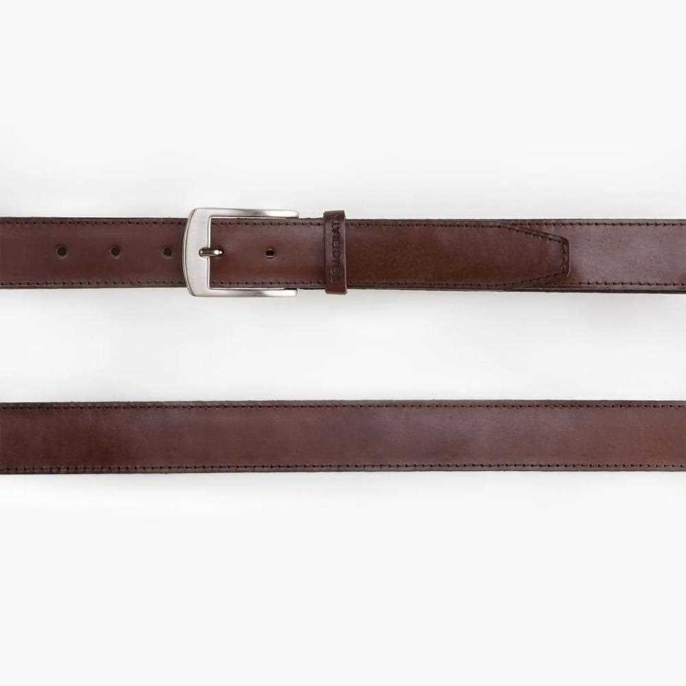Cinto Estreito Fit Democrata em Couro Café Marrom 3