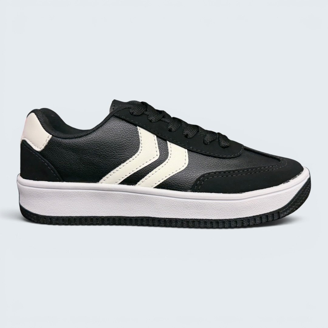 Tênis Rio Sul Casual Feminino Preto com Branco