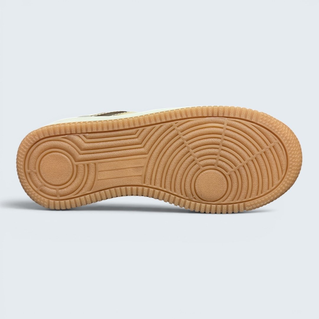 Tênis Rio Sul Casual Feminino Off White com Dourado Bege 5