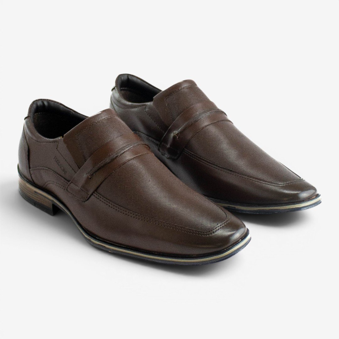 Sapato Social Masculino Ferracini Gold Plus Em Couro Marrom Marrom 2