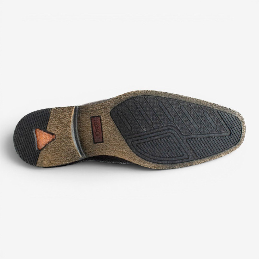 Sapato Social Masculino Ferracini Gold Plus Em Couro Marrom Marrom 5