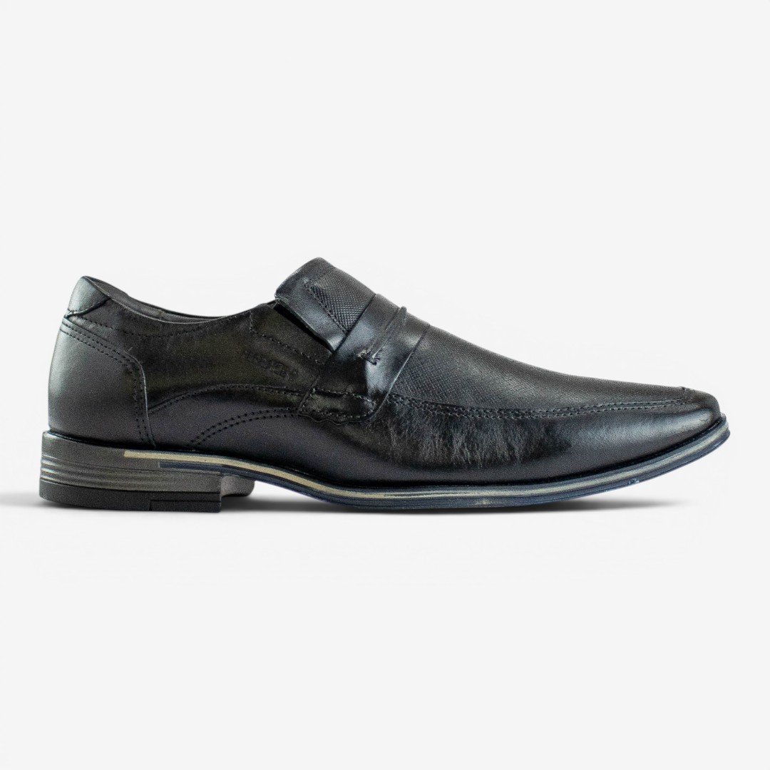 Sapato Social Masculino Ferracini Gold Plus Em Couro Preto