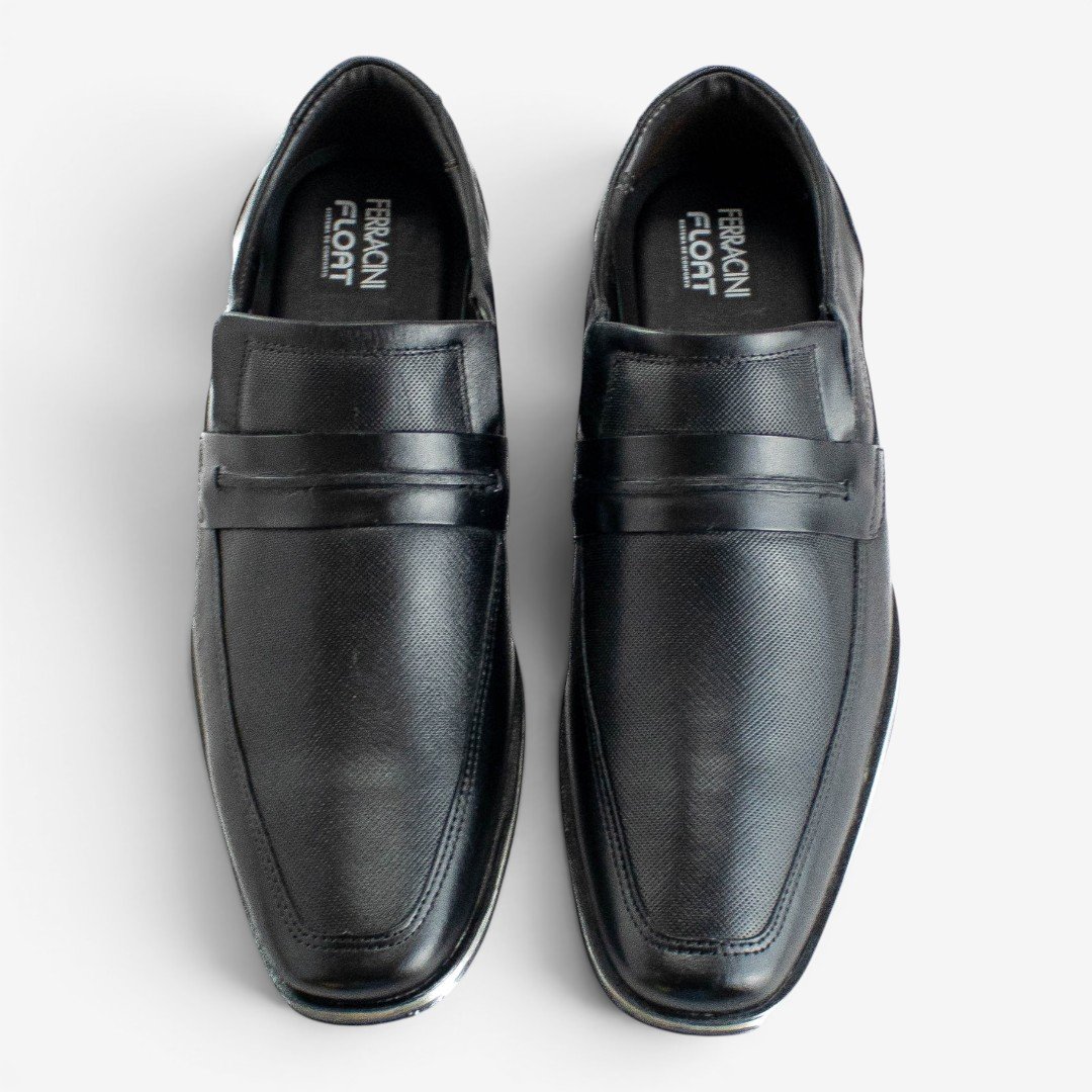 Sapato Social Masculino Ferracini Gold Plus Em Couro Preto Preto 3