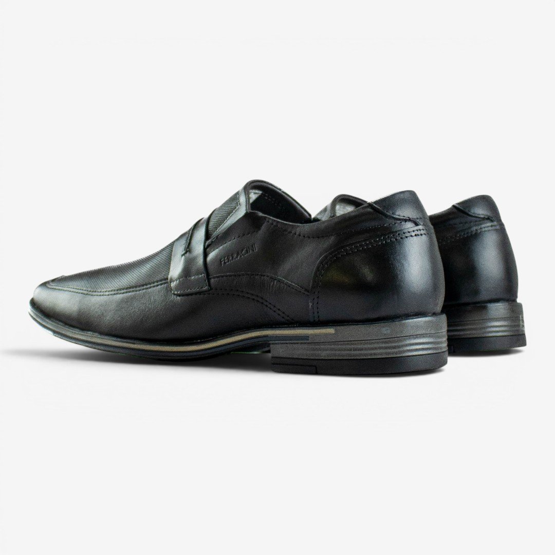Sapato Social Masculino Ferracini Gold Plus Em Couro Preto Preto 4
