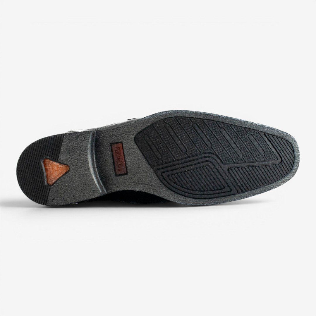 Sapato Social Masculino Ferracini Gold Plus Em Couro Preto Preto 5