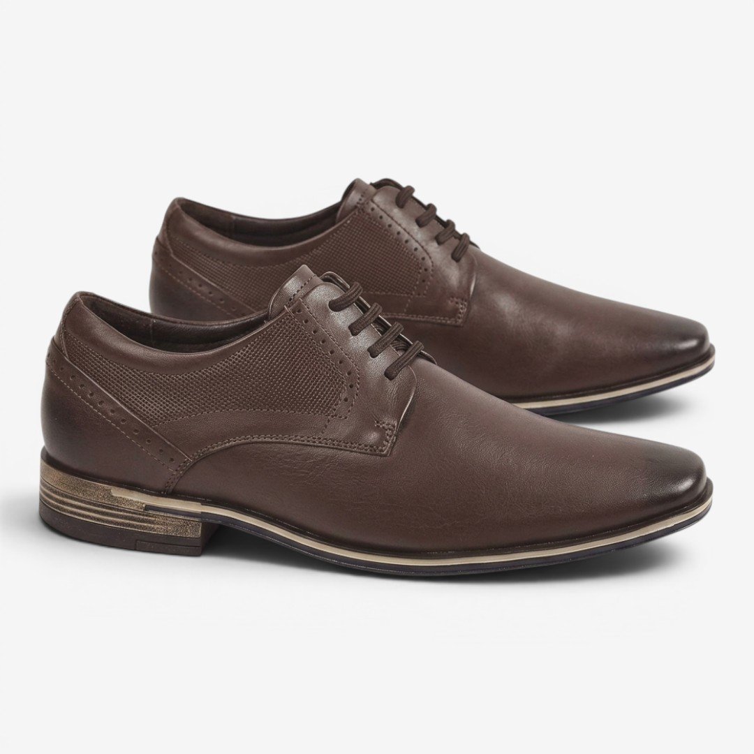 Sapato Social Ferracini Masculino Em Couro Marrom Marrom 2