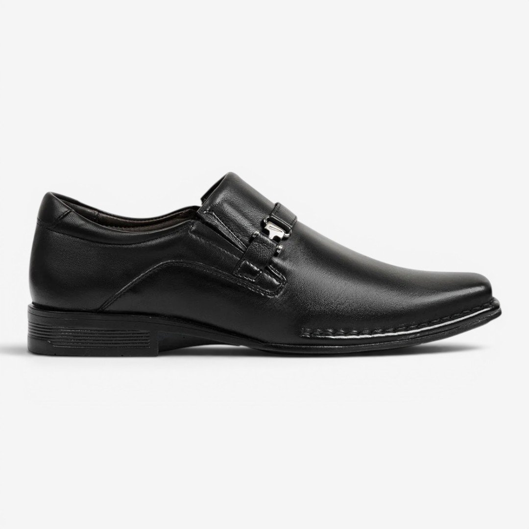 Sapato Social Masculino Ferracini Em Couro Preto