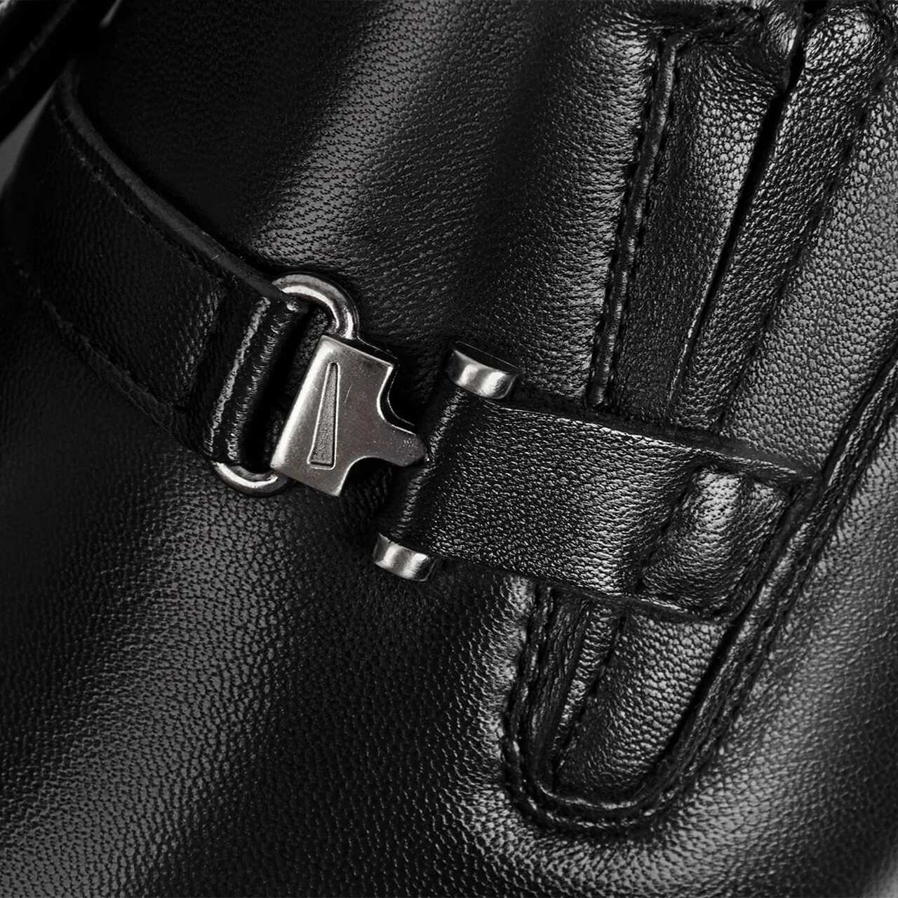 Sapato Social Masculino Ferracini Em Couro Preto Preto 5