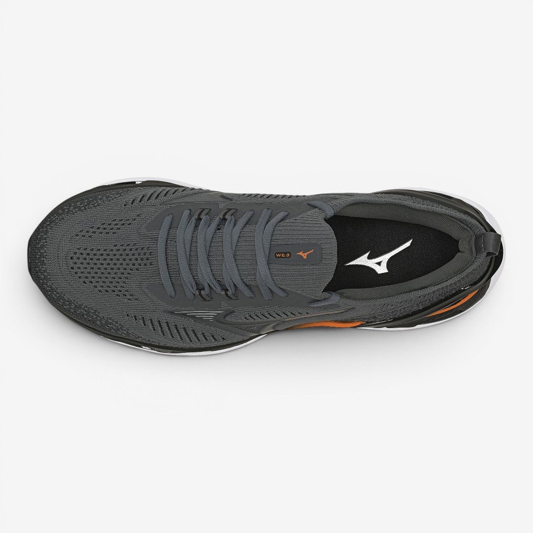 Tênis de Corrida Masculino Wave Endeavor 3 Cinza com Laranja Cinza 5