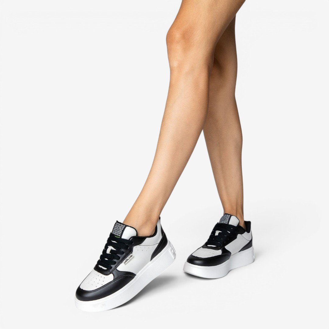 Tênis Petite Jolie Start Branco com Preto Branco/Preto 3