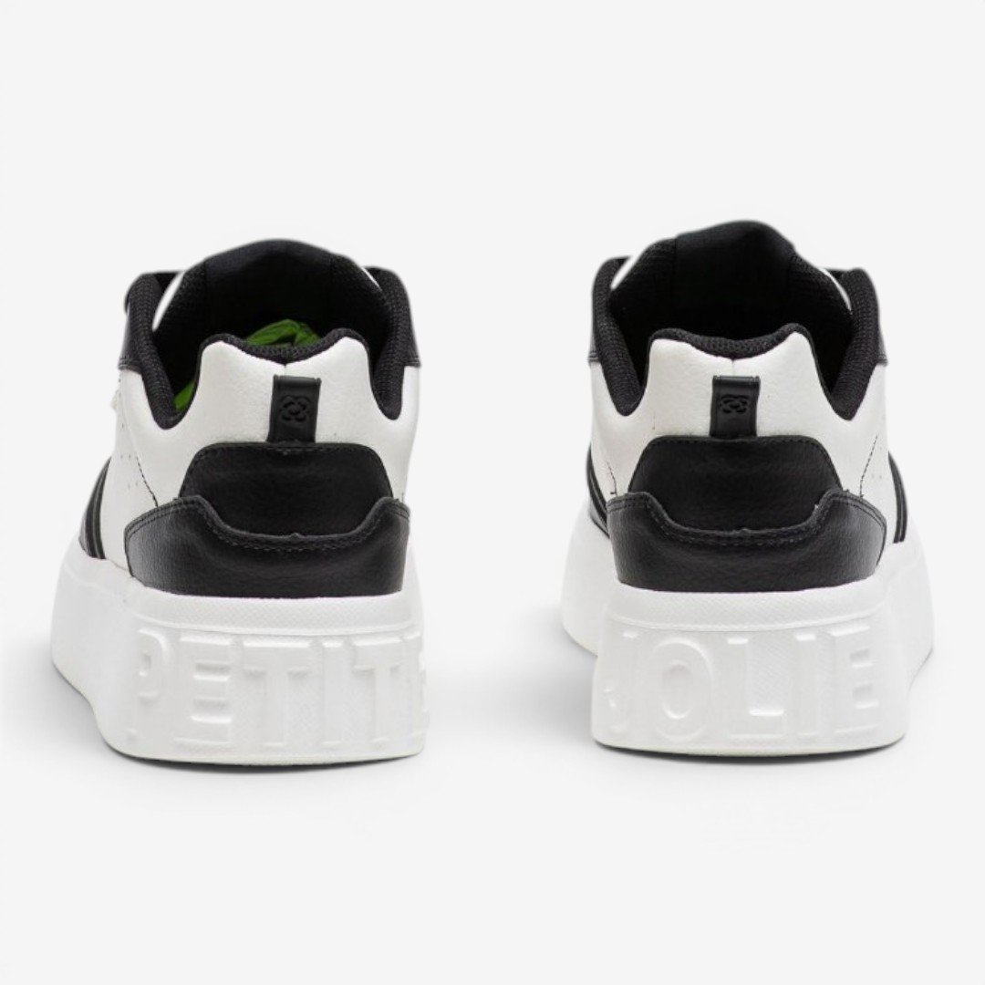 Tênis Petite Jolie Start Branco com Preto Branco/Preto 6