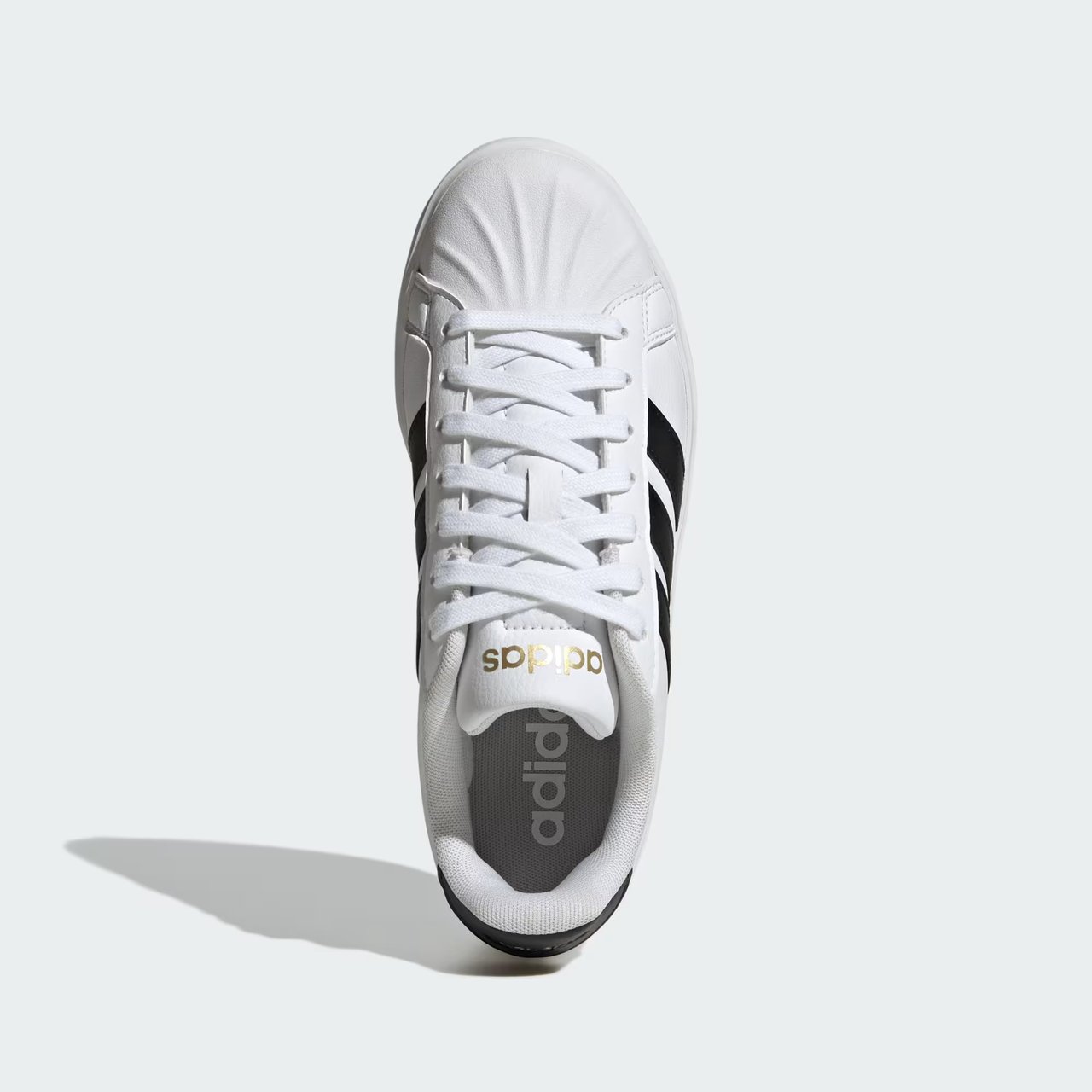 Tênis Adidas Streettalk Feminino Branco com Preto Branco/Preto 3