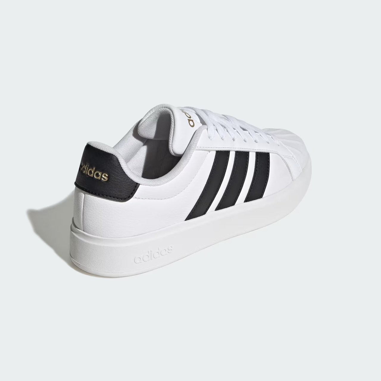 Tênis Adidas Streettalk Feminino Branco com Preto Branco/Preto 5
