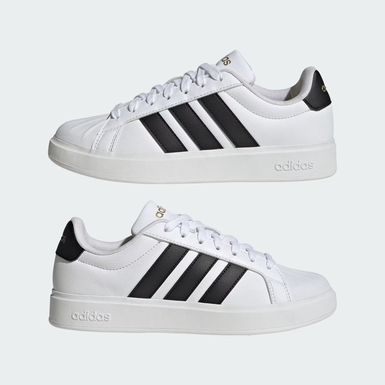 Tênis Adidas Streettalk Feminino Branco com Preto Branco/Preto 7