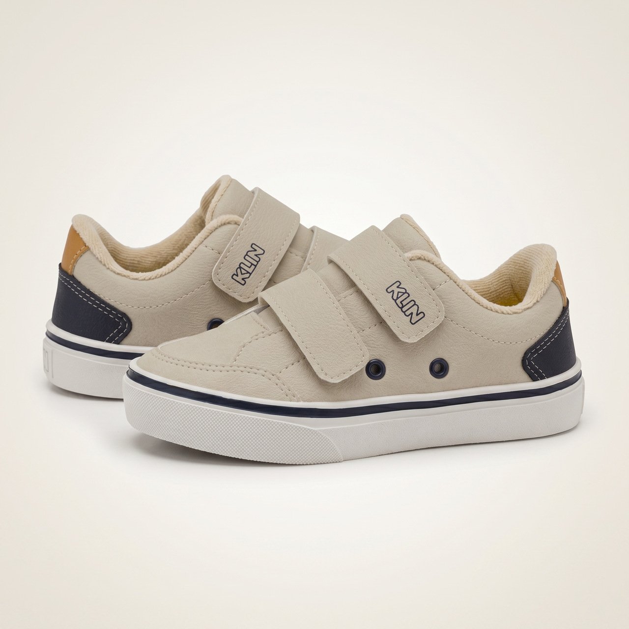 Tênis Klin Casual Freestyle Masculino Infantil Bege Bege 3