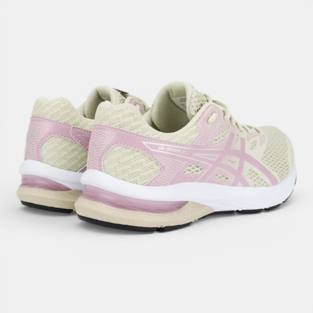 Tênis Asics GEL-Shogun ST Feminino Bege com Rosa Bege 7