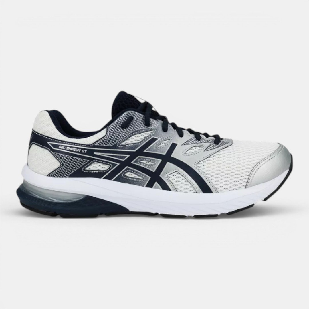 Tênis Asics Gel-Shogun ST Masculino Branco com Azul Marinho