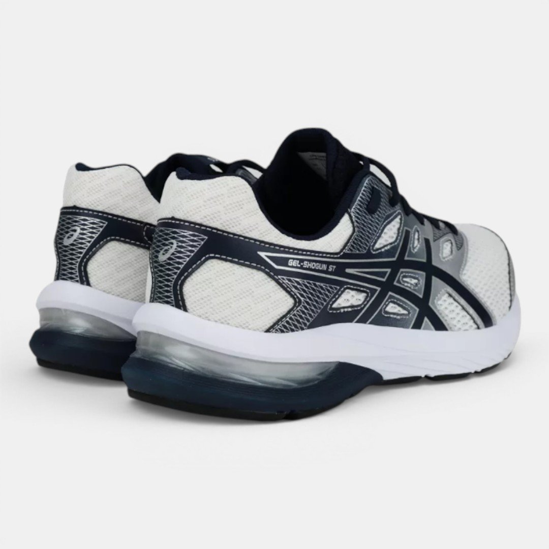 Tênis Asics Gel-Shogun ST Masculino Branco com Azul Marinho Branco/Azul Marinho 7