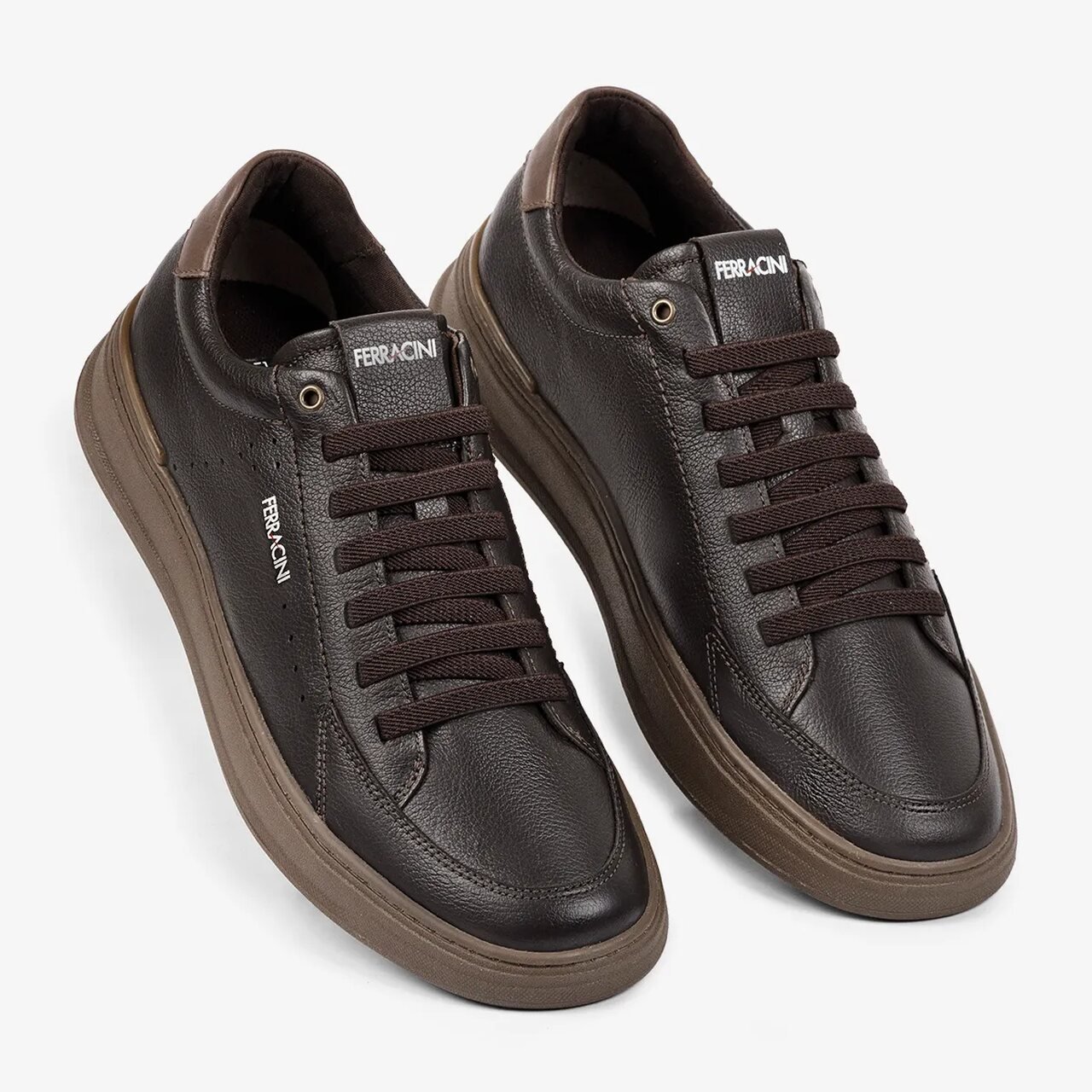 Sapatênis Ferracini Esportivo Carbono Gold Marrom 2