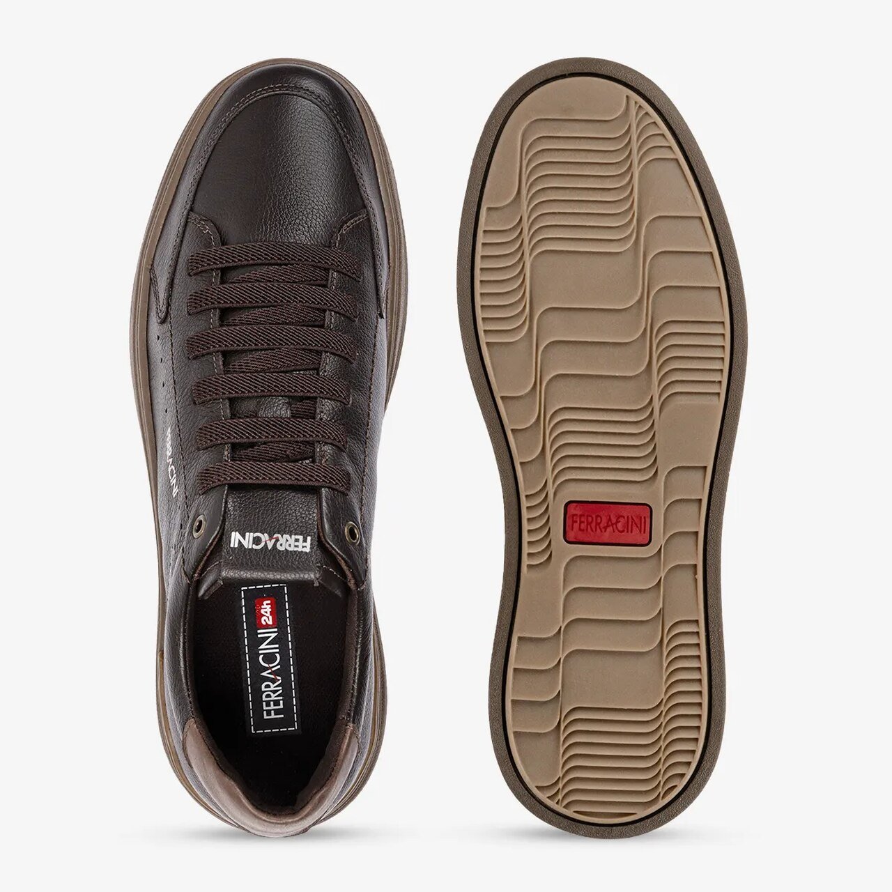 Sapatênis Ferracini Esportivo Carbono Gold Marrom 3